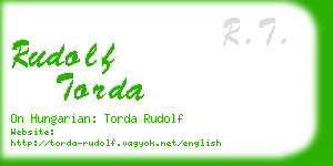 rudolf torda business card